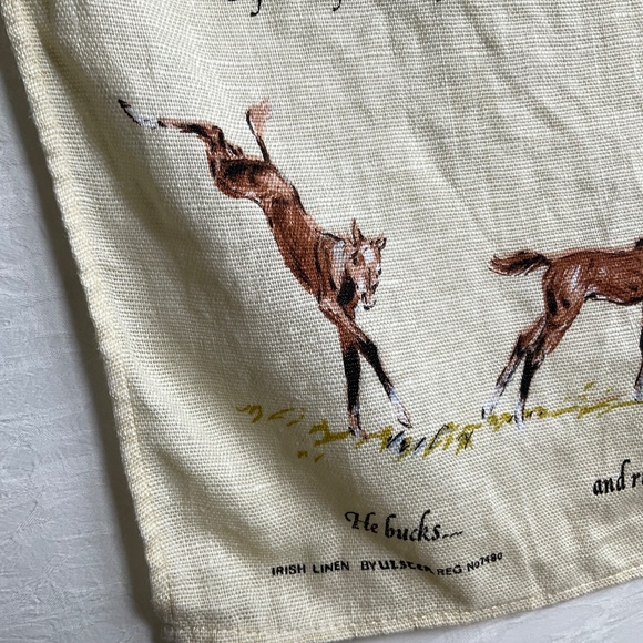 Ulster Weavers Linen Tea Towel A Foal’s First Day Sam Savitt 100% Irish Linen - Picture 11 of 16